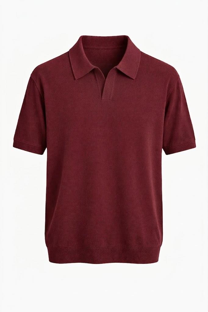 Polo modello Gossip Franzese Napoli MA8352 BORDEAUX Franzese Collection Pronta Sartoria 