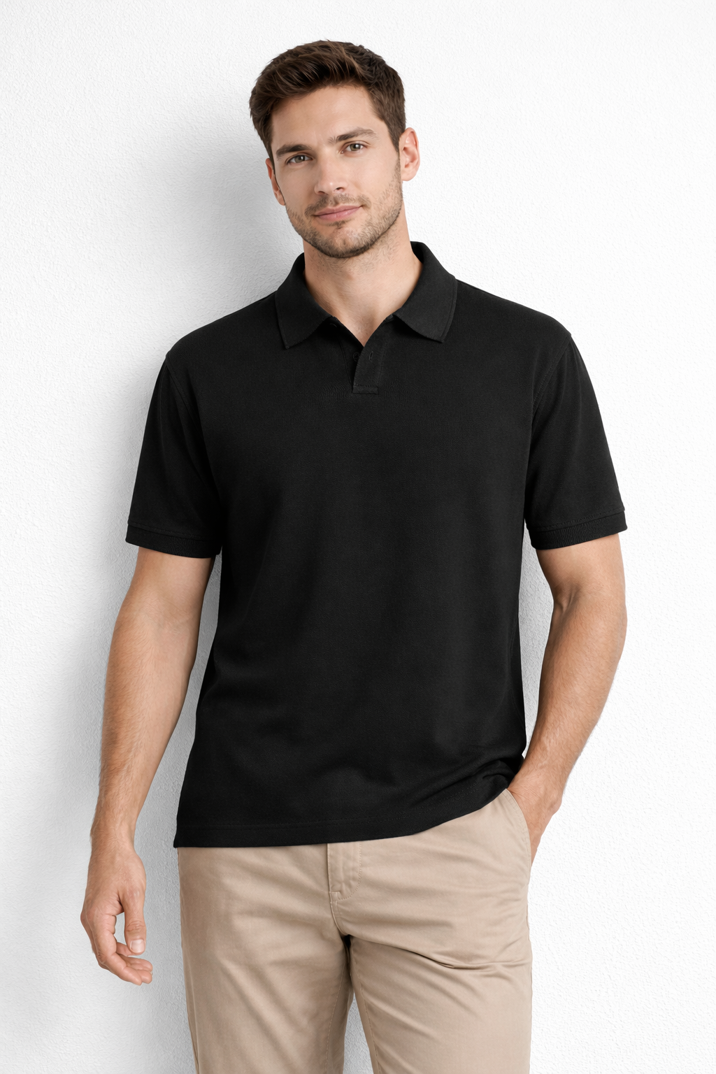 Polo modello Gossip Franzese Napoli MA8352 NERO Franzese Collection 