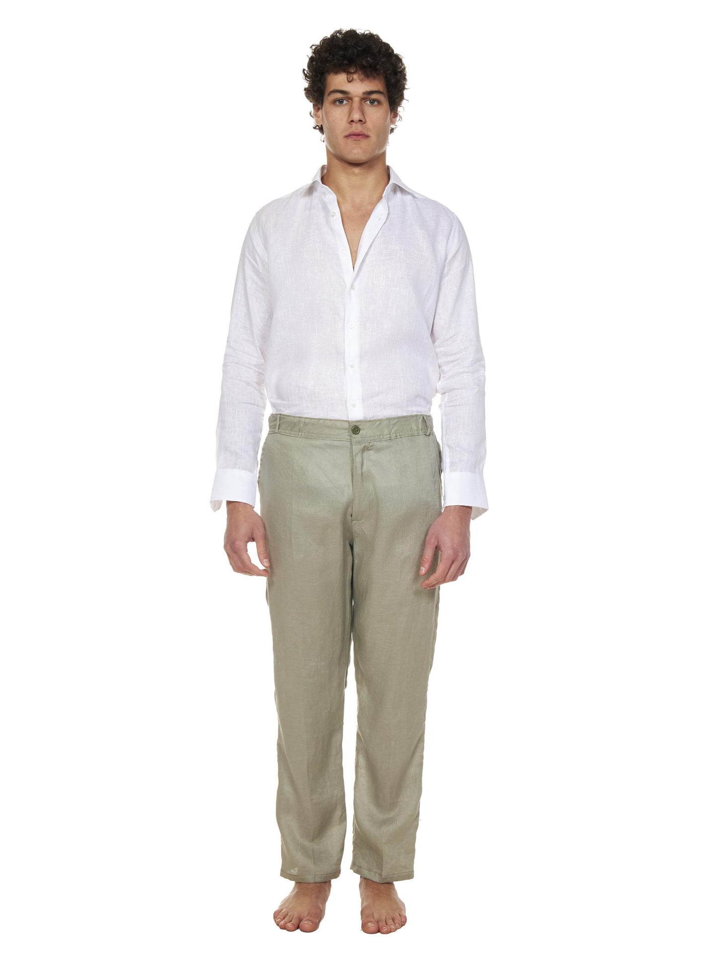 Pantaloni Lapo Elkann Franzese Napoli<BR/> FRAPT01 192 Franzese Collection Pronta Sartoria 
