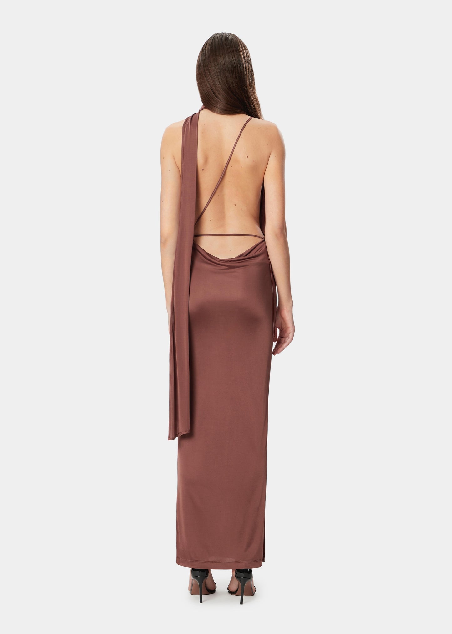 Abito Vivienne Satin Amazuìn 12VIVUSCO COCOA Amazuìn 